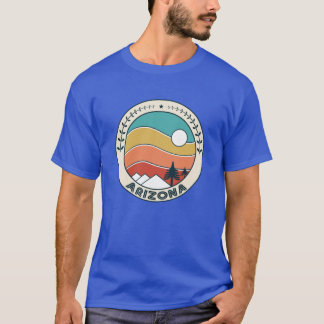 Arizona Retro Vintage Sunset Arizona Mountain Souv T-Shirt