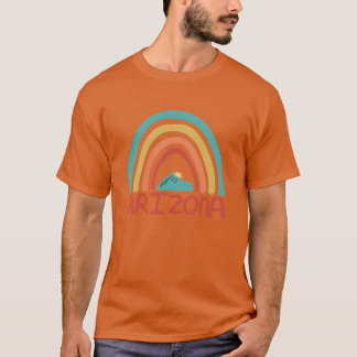 Arizona Retro Vintager Regenbogen Arizona T-Shirt