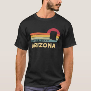 ARIZONA Retro Vintager US-Staat Karte Arizona Patr T-Shirt