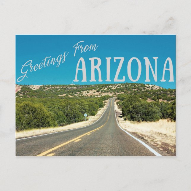 Arizona Road Trip Postcard Postkarte (Vorderseite)