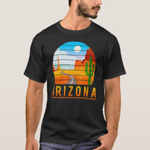 Arizona Roadrunner Retro Wüstenakteen T-Shirt