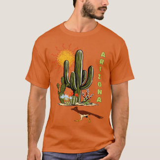 Arizona Roadrunner Wüste Cactus TShirt