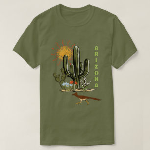 Arizona Roadrunner Wüstenkaktus T-Shirt