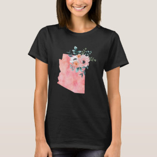 Arizona Rosa Blumenkarte Mädchen und Frauen zum Ge T-Shirt