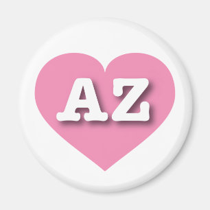 Arizona Rosa Herz - I Liebe AZ Magnet