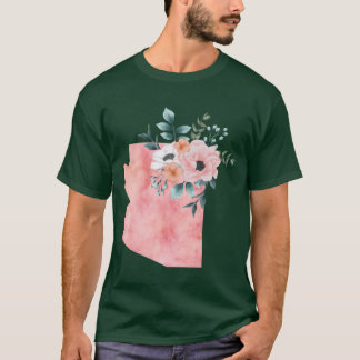 Arizona Rosa Wasserfarbe Oversifiziert T-Shirt
