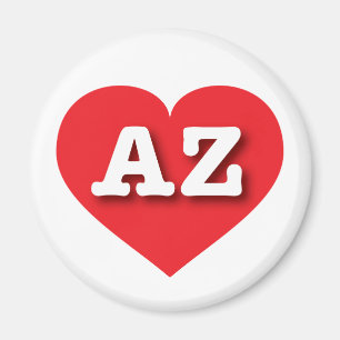 Arizona Rotes Herz - I Liebe AZ Magnet