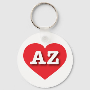 Arizona Rotes Herz - I Liebe AZ Schlüsselanhänger