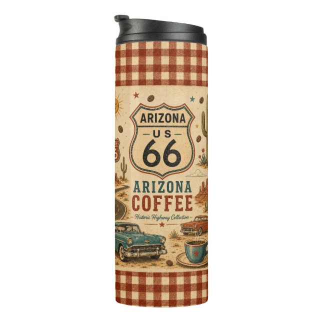 Arizona Route 66 Desert Diner Travel Becher (Nach rechts gedreht)