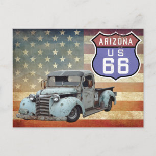 Arizona Route 66 Schild Postkarte