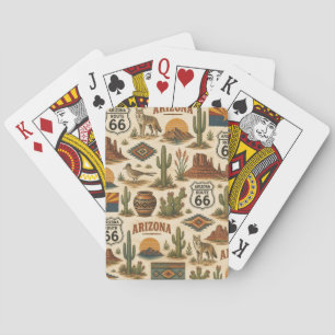 Arizona Route 66 Wüsten-Poker-Deck Spielkarten