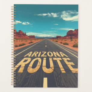 Arizona Route Wüstenstraßen-Grafik Kunst Planer