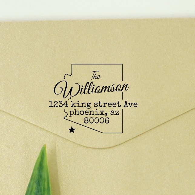 Arizona Rücksendeadresse Briefmarke Permastempel (Von Creator hochgeladen)