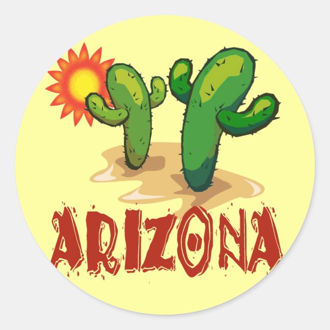 ARIZONA RUNDER AUFKLEBER (Vorderseite)