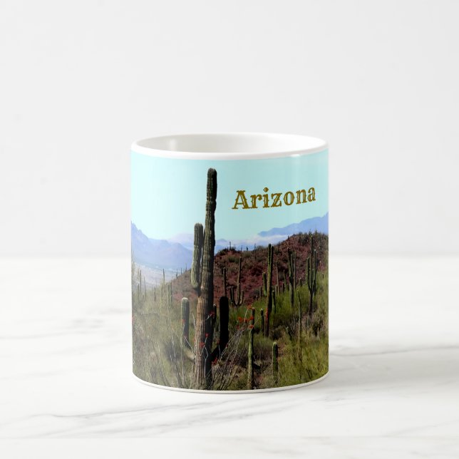 Arizona Saguaro Berglandschaft  Kaffeetasse (Mittel)