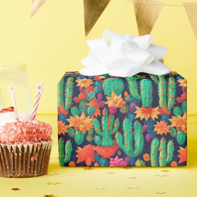 Arizona Saguaro Cactus Geschenkpapier (Geburtstagsparty)