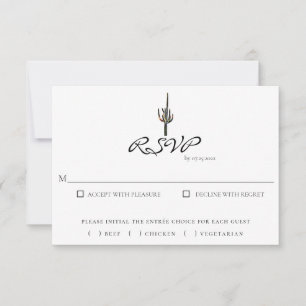 Arizona Saguaro Cactus Response Card RSVP Karte