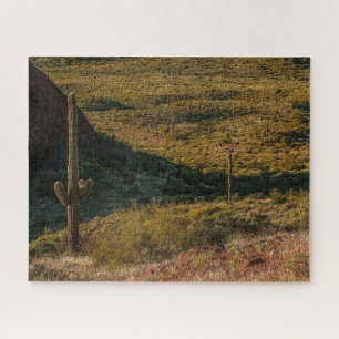 Arizona Saguaro Cactus Sonoran Desert in Bloom Puzzle