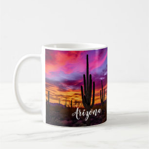 Arizona Saguaro Cactus Southwestern Desert Sunset Kaffeetasse