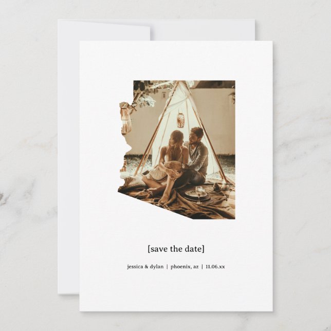 Arizona Save the Date Fotokarte (Vorderseite)