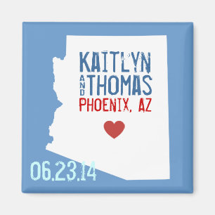 Arizona Save the Date - Individuell gestaltete Sta Magnet