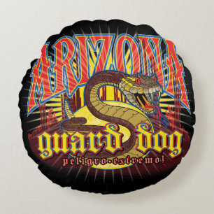 Arizona-Schlangenkunst Rundes Kissen