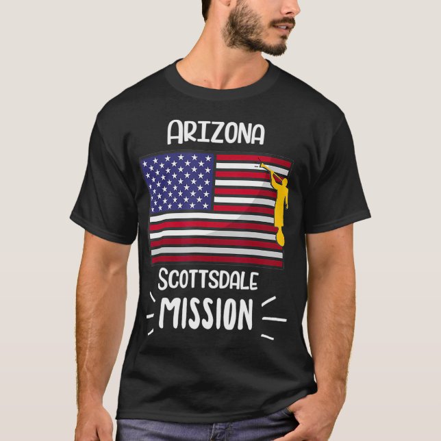 Arizona Scottsdale Mormon LDS Mission T-Shirt (Vorderseite)