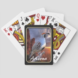 Arizona Sedona Gambels Quail Playing Cards Spielkarten