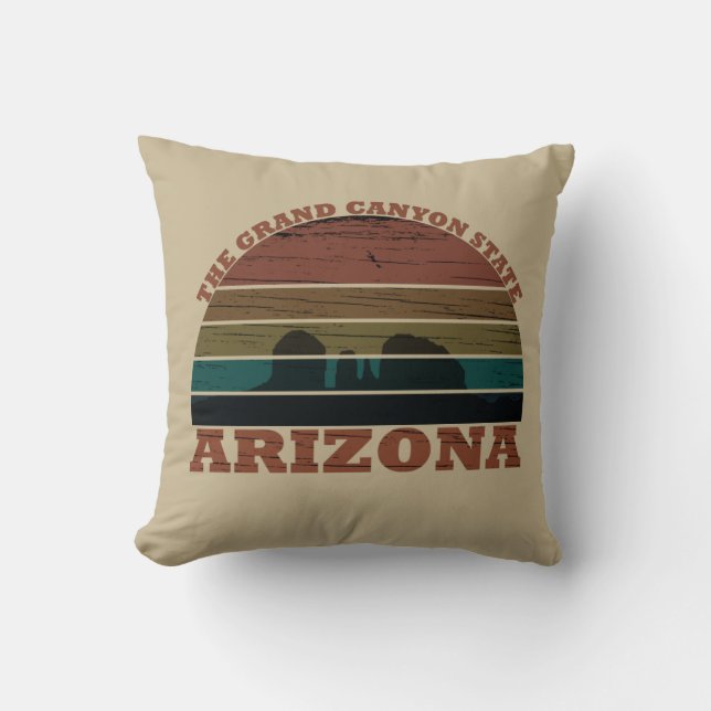 Arizona sedona Landschaft Retro Kissen (Vorderseite)