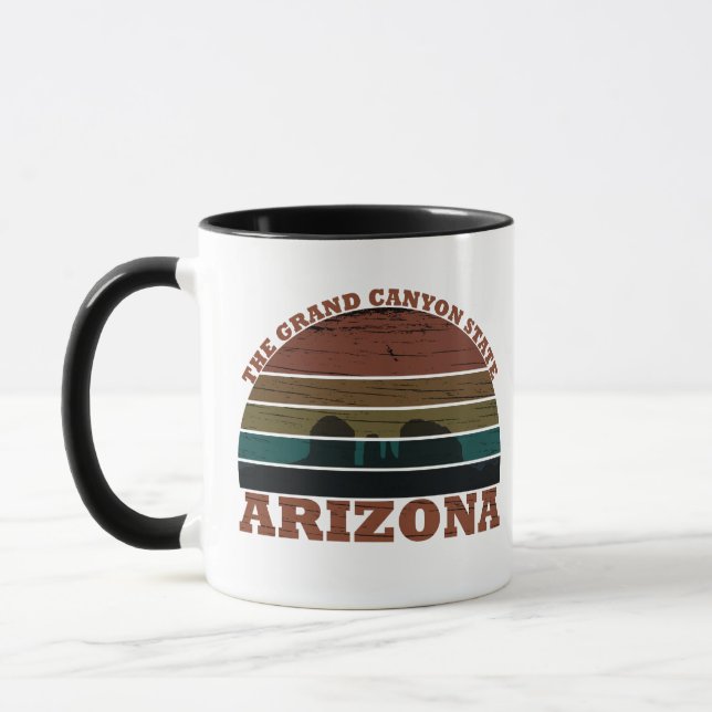 Arizona sedona Landschaft Retro Tasse (Links)
