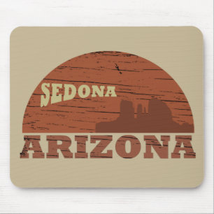 Arizona Sedona Landschaft Vintag az retro Mousepad