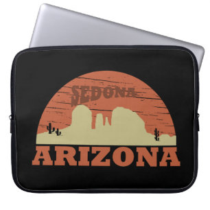 Arizona Sedona Landschaft Vintage AZ Retro Laptopschutzhülle