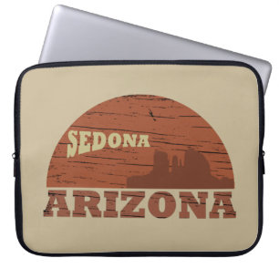Arizona Sedona Landschaft Vintage AZ Retro Laptopschutzhülle