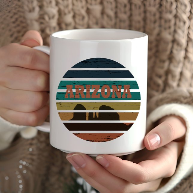 Arizona Sedona Landschaft Vintager Sonnenuntergang Tasse (Von Creator hochgeladen)