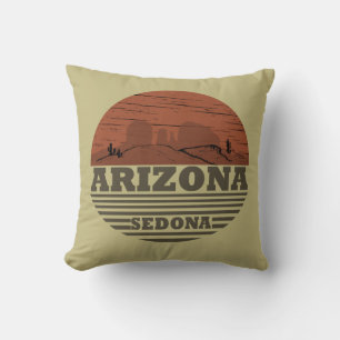 Arizona Sedona Landschaft Vintages az Retro Kissen