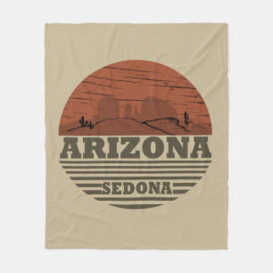 Arizona sedona Vintager Sonnenuntergang Fleecedecke