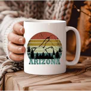 Arizona Sedona Vintager Sonnenuntergang Retro az Kaffeetasse