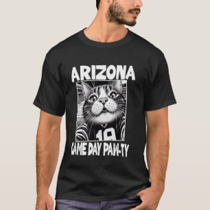 Arizona Spieltag Party Staats Katze Selfie Lustig  T-Shirt