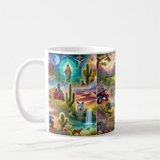 Arizona Spirituelle Reise Kaffeetasse (Links)