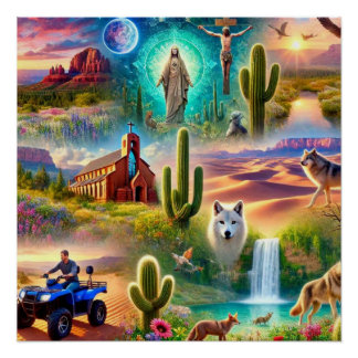 Arizona Spirituelle Reise Poster