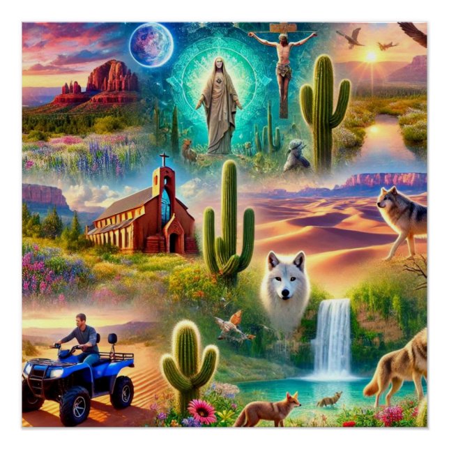 Arizona Spirituelle Reise Poster (Vorderseite)