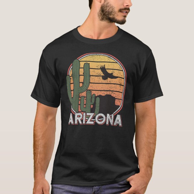 Arizona Staat Geschenk Souvenir Retro Arizona  T-Shirt (Vorderseite)