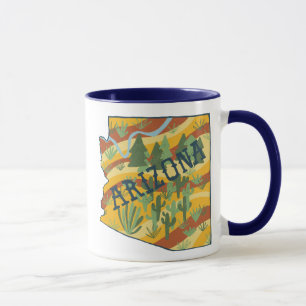 Arizona Staat Karte Tasse