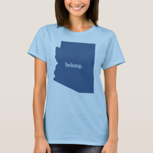 Arizona Staat Map Belong T - Shirt