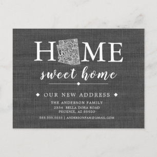 Arizona Staat Moving Announcement Post Card Ankündigungspostkarte