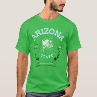 Arizona Staat Patriotisches Abzeichen T-Shirt