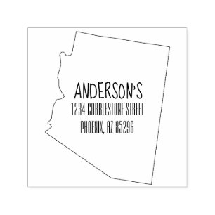 Arizona Staat Rücksendeadresse Permastempel