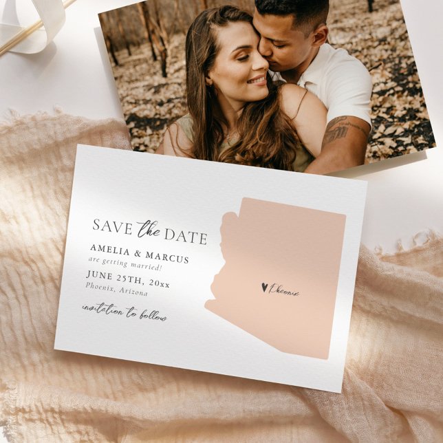 Arizona Staat Save the Date Card Einladung (Von Creator hochgeladen)