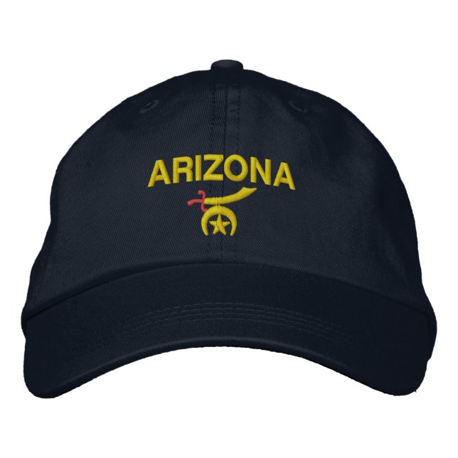 Arizona Staat Shriner Cap Bestickte Baseballkappe (Vorderseite)