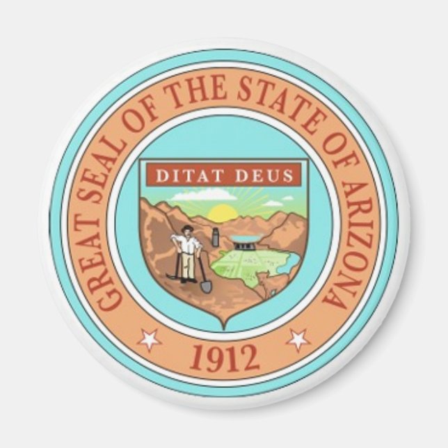 Arizona Staat Siegel Magnet (Vorne)